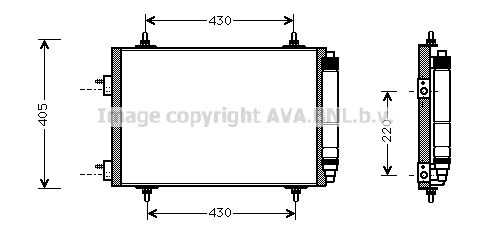 AVA QUALITY COOLING Конденсатор, кондиционер PE5209